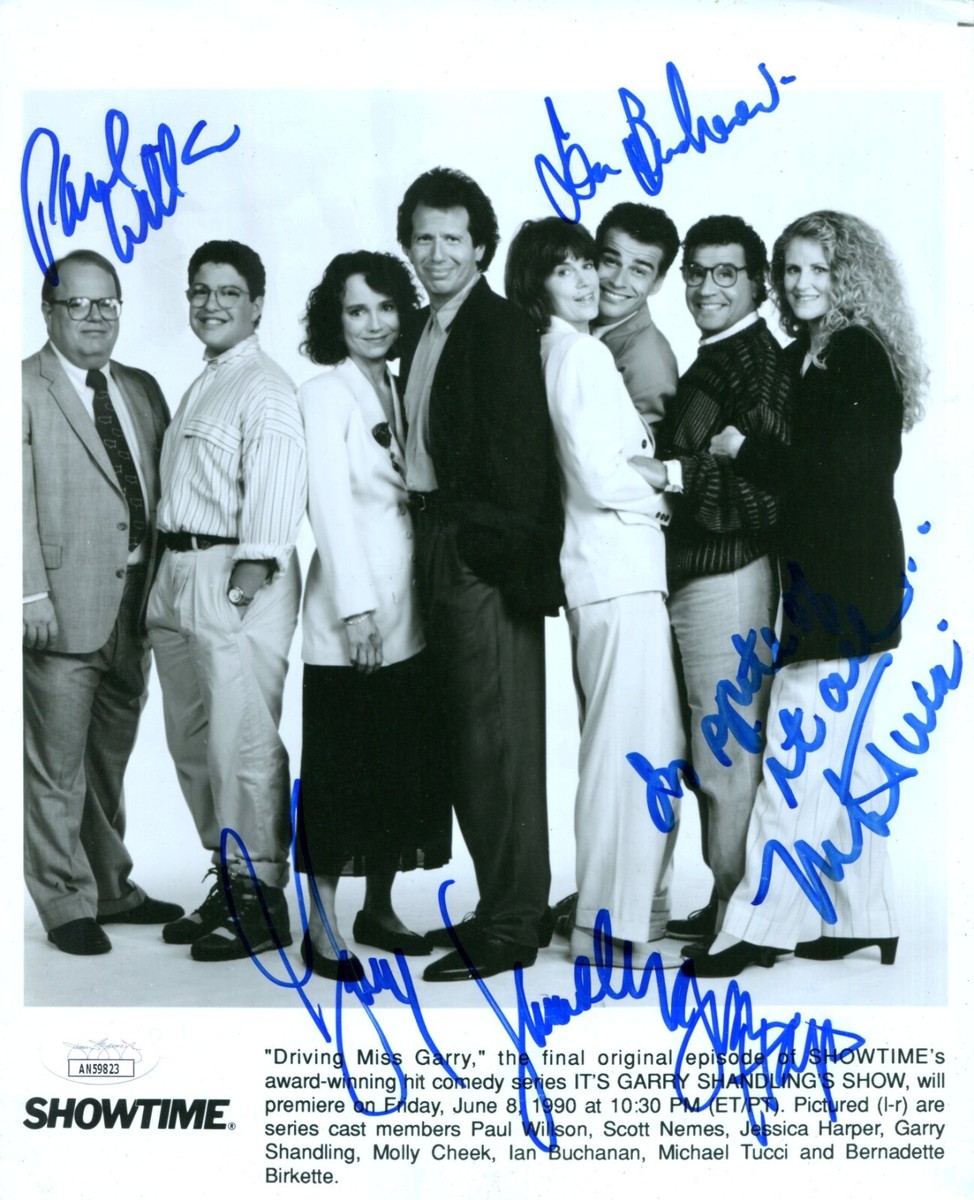 IT'S GARRY SHANDLING'S SHOW CAST SIGNED 8X10 PHOTO X5 SHANDLING