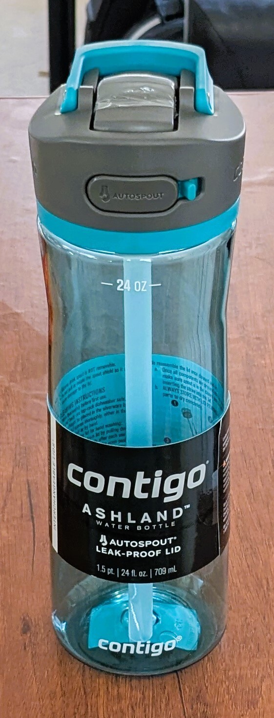 Contigo Water Bottle 32 oz Ashland Blue *NEW* With Lock and Leak-proof Lid