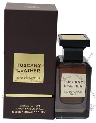 Tuscany Leather by Fragrance World 2.7 oz/80 ml Edp Spray For Unisex New In Box