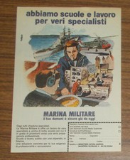 Seltene Werbung SCUOLE SUTTOFFICIALI MARINA MILITARE Italien 1980