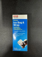 CVS Reusable Ice Bag & Wrap. Adjustable Cold Therapy Compression Kit. Medium