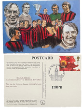 Manchester City v Bristol Rovers 12th December 1998 Postcard