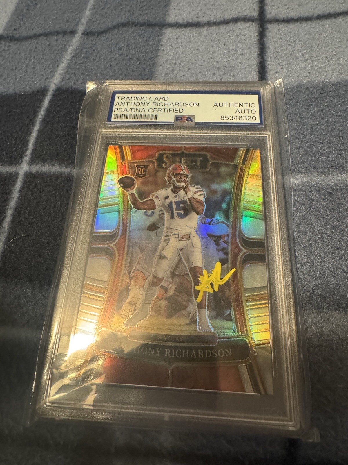 2023 Panini Select Draft Picks On Card Auto - Concourse #4 Anthony Richardson!