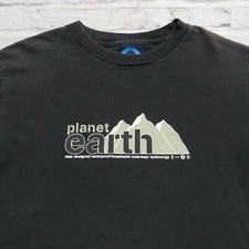 Vintage 90s Planet Earth Skateboard Shirt Size S Made in USA Skate Rare