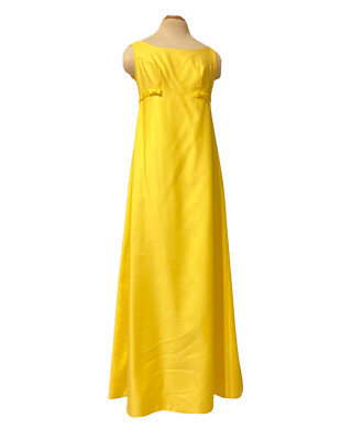 Vintage 1960s Formal Yellow Empire Waist Sleeveless Maxi 34 Bust Elegant | eBay Vintage 1960s Formal Yellow Empire Waist Sleeveless Maxi 34 Bust Elegant | eBay