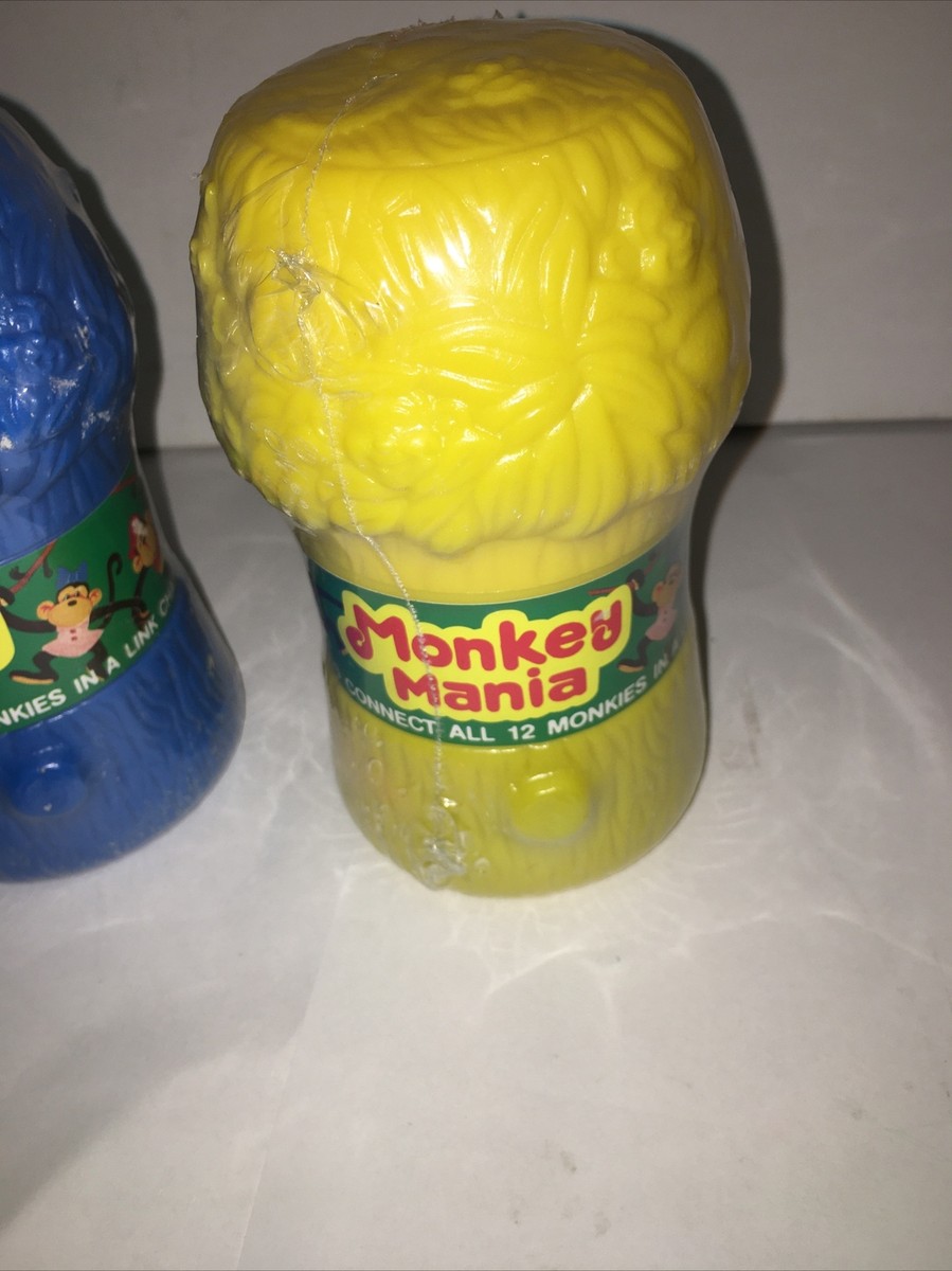 Vtg Sealed 2 of Monkeys Mania Toys 12 Monkies in alink chain | eBay