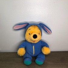 Winnie the Pooh Easter Bunny Plush Toy Stuffed Animal Vintage 1996 Collection 9"