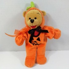 Disney Store Winnie The Pooh 8" Halloween Pumpkin Costume Plush Polyester Filled