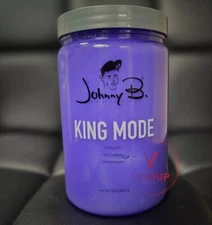 Johnny B King Mode Styling Hair Gel 32oz - New Purple Jar (UNISEX)