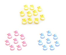 100PC Mini Plastic Baby Shower Duck Theme Decorations Ducky Favors Pink Blue