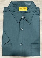 BIG YANK Work Shirt Twill 70s 80s VTG UNION Made USA Permanent Press Men s L NOS