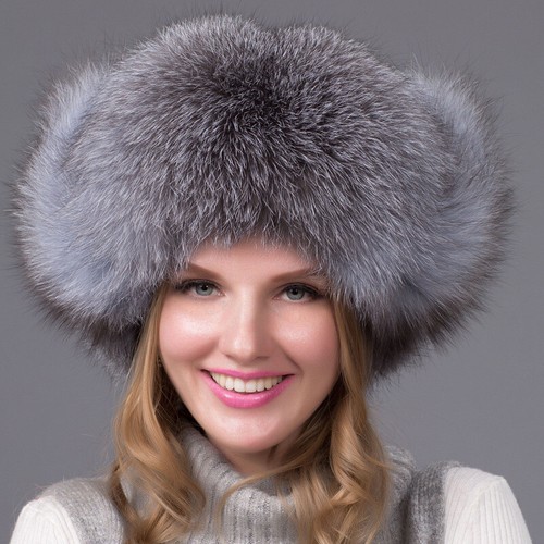 Real Fur Hats Silver Fox 