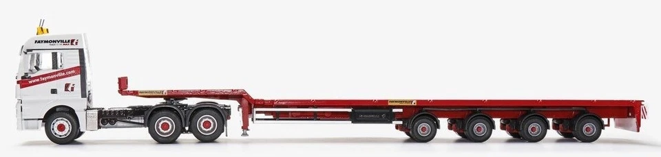 CONRAD - MAN TGX XLX Euro 6 6x4 con pianale FAYMONVILLE a 4 assi - 1/50 - CON... - Immagine 2 di 2