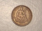 1868 S Seated Liberty Half Dime (VF/XF & Attractive)