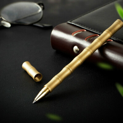 1x Detachable bamboo Rollerball Pen Stationery Writing Office School Supplies