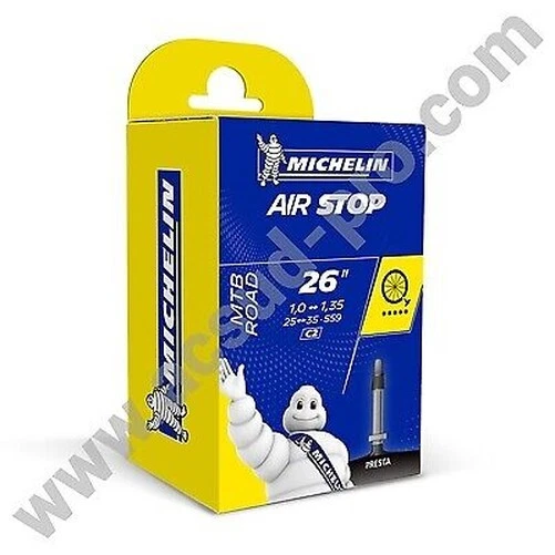 Michelin - Chambre À air Airstop Butyl 26x1.0 -1.35