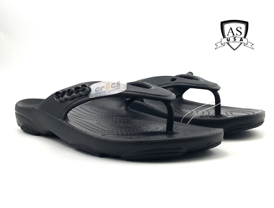 Crocs Classic All Terrain Flip Flop Mens Size 6, 7, 10 Black  display picture 3