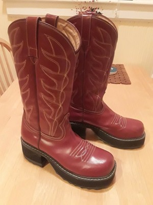 john fluevog platform cowboy boots