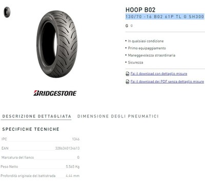 Bridgestone 130/70 R16 - Confronta Prezzi - 12