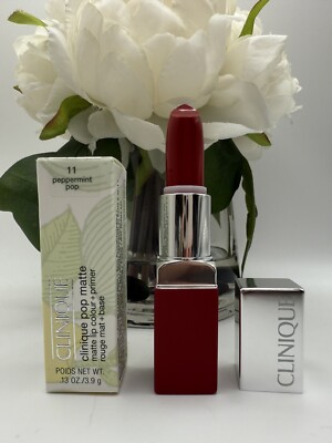 Clinique Pop Matte Lip Colour + Primer 11 Peppermint Pop 3.9g/0.13oz