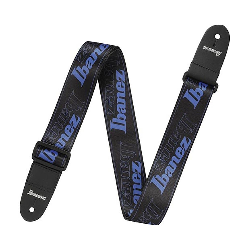 Ibanez Design Logo 2"" Guitar Strap (Blue)