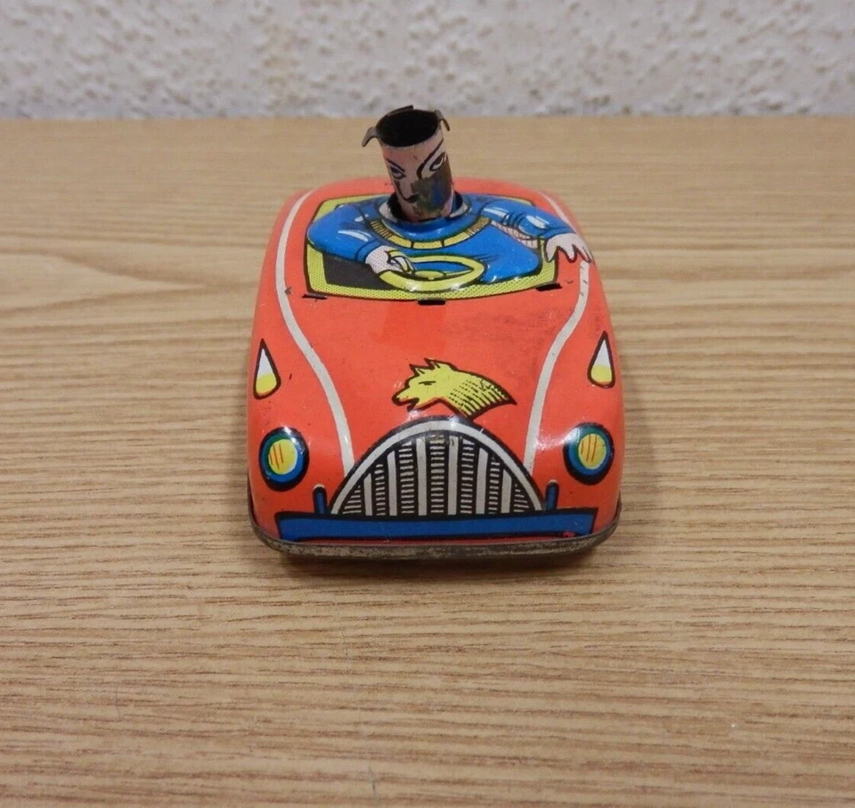 70er Törpeauto Auto Lamiera Ungheria Meccanicamente 9x5 Giocattolo 70s Vintage - Immagine 2 di 4