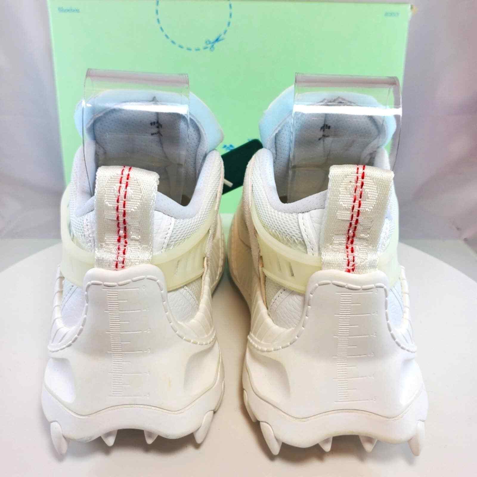 NWT$850 OFF-WHITE AUTHENTIC White Odsy 1000 Sneakers Sz 38, 8 image 9