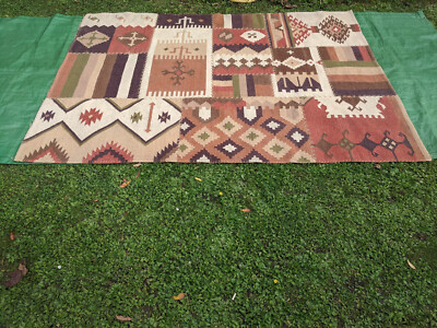 Patchwork Kelim Teppich Persischer Teppich 240 x 173 cm