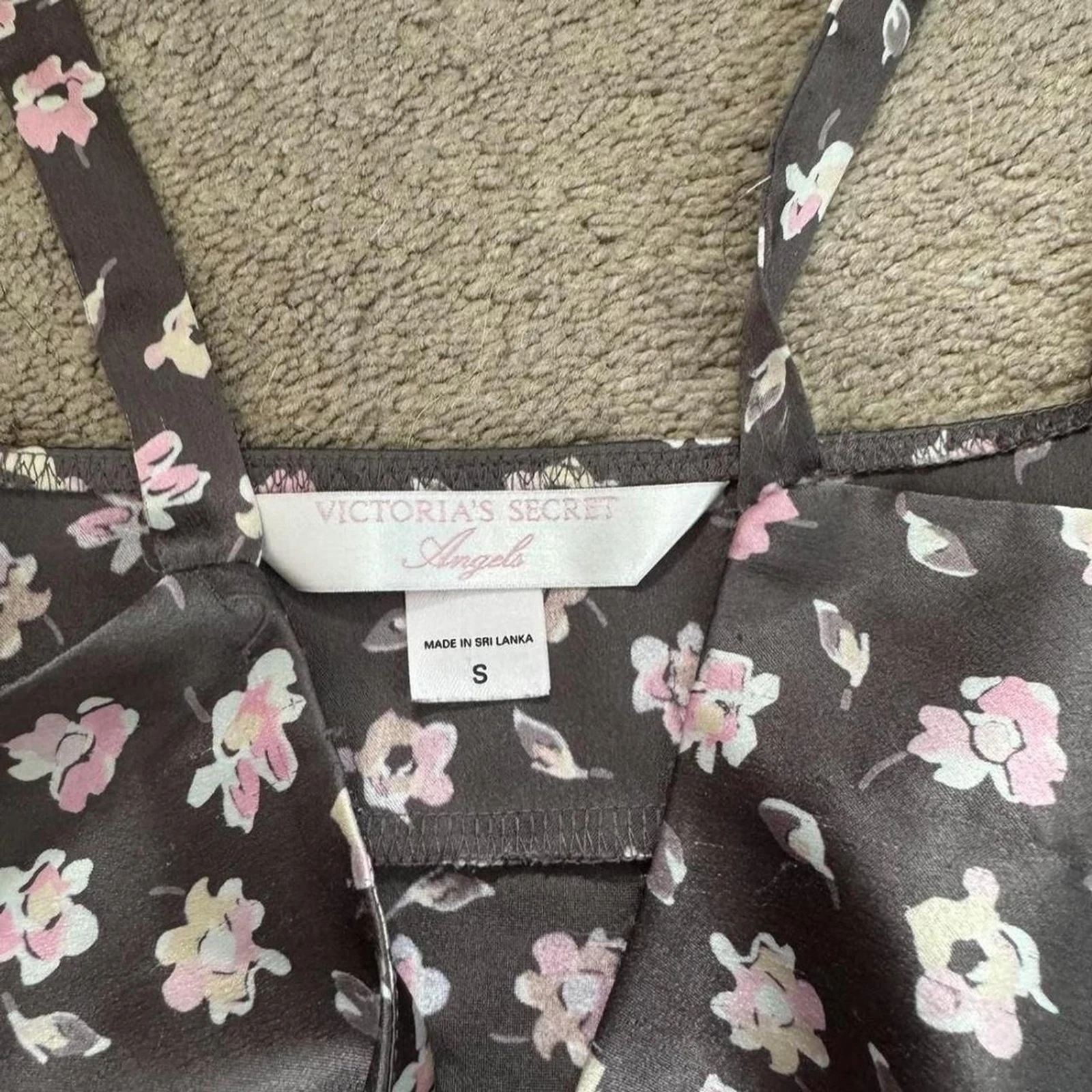 UNDERCOVER Abito donna Victoria's secret grigio e rosa floreale