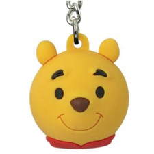 Disney Winnie The Pooh Deluxe Novelty Icon Ball Key Ring Key Chain Key Clip