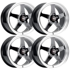 Set-4 Weld Ventura Drag 17x10 5x139.75x5.5 Black 38mm Wheels Rims 17 Inch