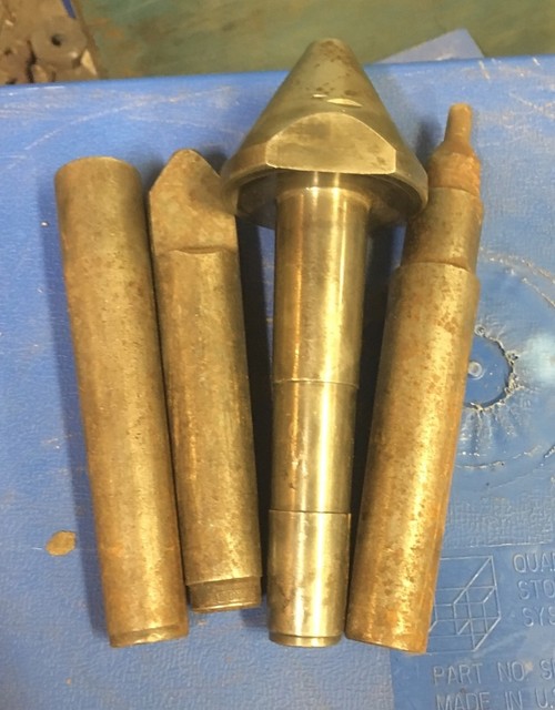 4pc 9 Jarno Taper Solid Metal Lathe Dead Center Bull Nose Cutter