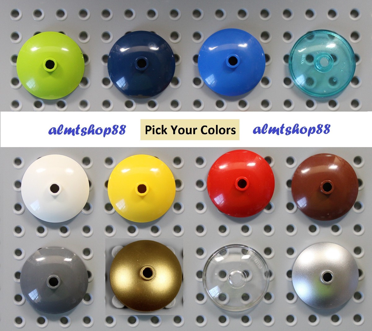 LEGO - 3x3 Dish Inverted Radar - PICK YOUR COLORS - 43898 Round