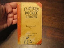1941-42 John Deere Farmer's Pocket Ledger Compliments Suber & Johnson Quincy Fla