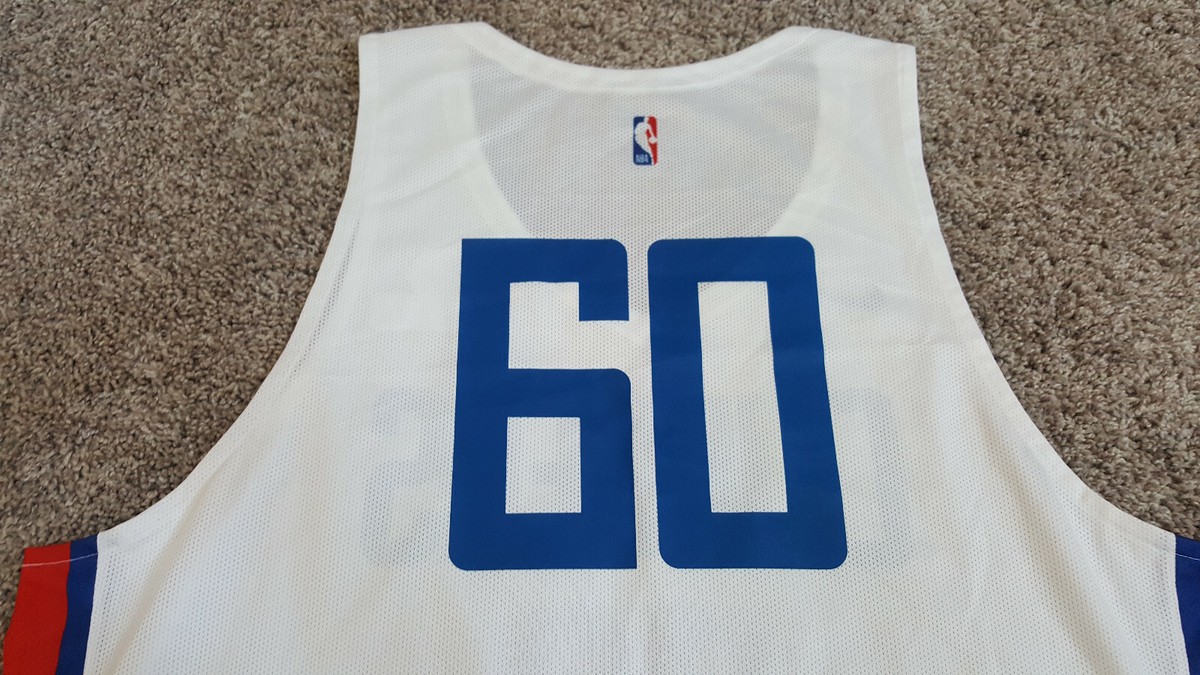 NIKE LOS ANGELES CLIPPERS TEAM ISSUED HOME JERSEY #56 WHITE 867770