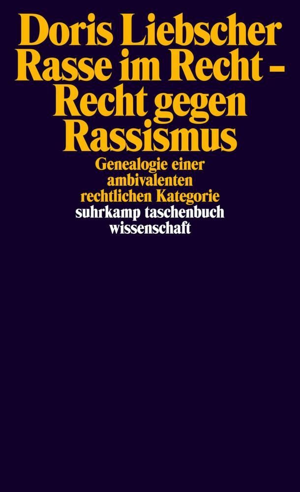 Thumbnail - Rasse Recht - Recht Gegen Rassismus - Doris Liebscher - 9783518299524