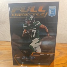 2024 Panini Donruss Elite Garrett Wilson Full Throttle Orange #d/99