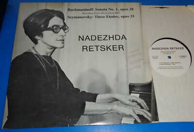 Nadezhda Retsker RACHMANINOFF Sonata No.1 SZYMANOWSKI 3 Etudes Private ...