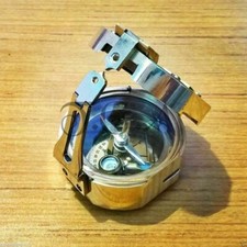 Boussole nautique Brunton ancienne en laiton de collection marine de style neuf