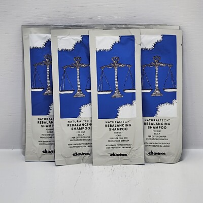 Davines Naturaltech Rebalancing Shampoo Sachet Travel Kit 0.4 oz X 12 | New