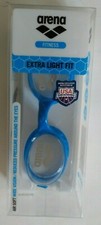 ARENA AIR SOFT Swimming Goggles Clear/Blue. Wide Vision, Extra light Fit, NEW