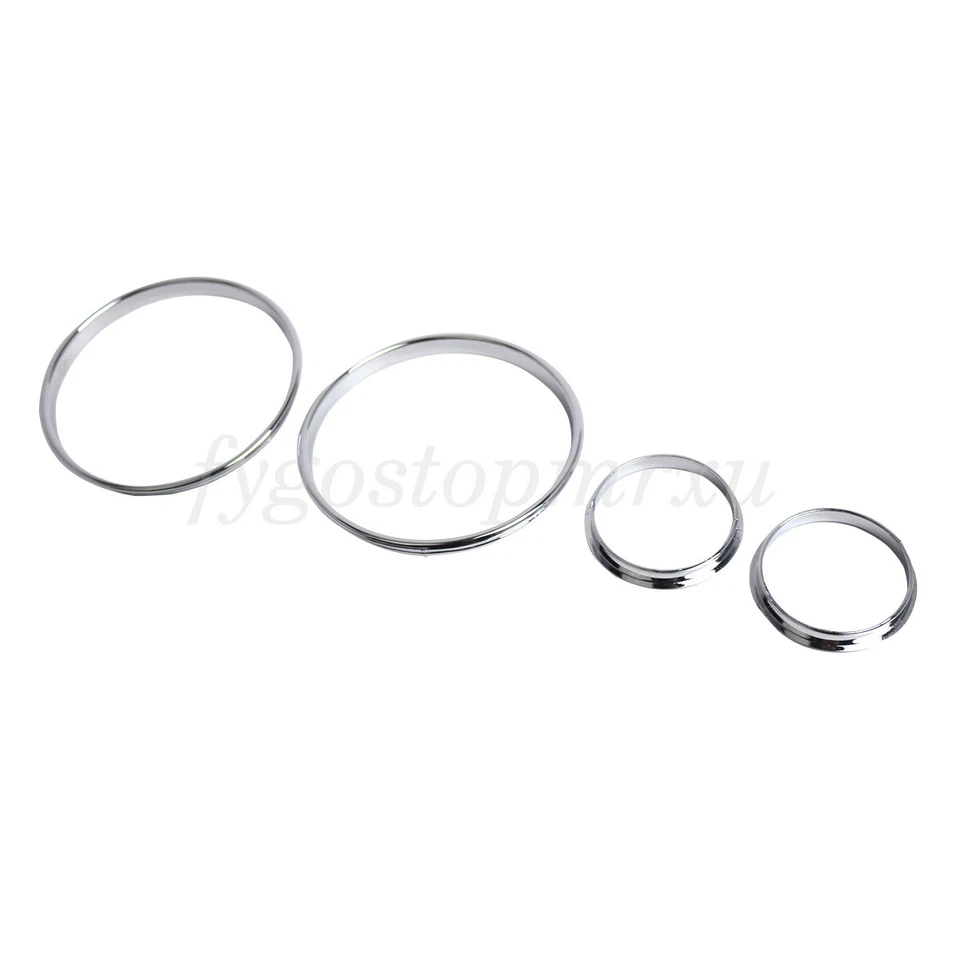 Anillos de esfera de tablero de calibre cromado embellecedor de bisel para BMW E39 M5 5 7 Series E38 E53 X5 Foto 3 de 4