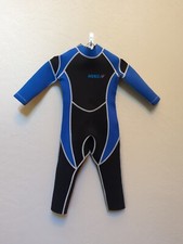 HiSea Full Body Scuba Wet Suit 2/2mm - Blue Black Scuba Donkey Ocean Youth Sz 2