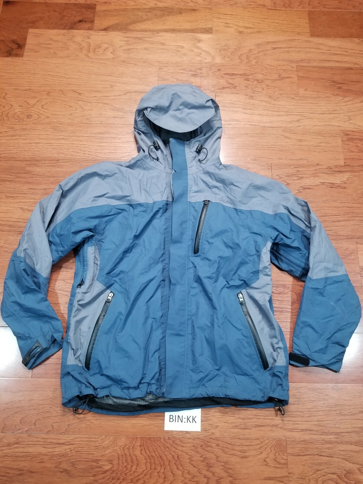Full Zip Rain Jacket Windbreaker Blue 