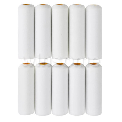 Mini Schaumstoffhülsen Set Glanzfarbe Roller Stapel Minen 4''/100 mm breite 10er-Packung