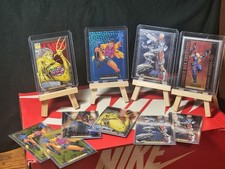 2024 Marvel Masterpieces ‘92 Platinum Jubilee # 100 Blue Traxx / Cable Clear Cut