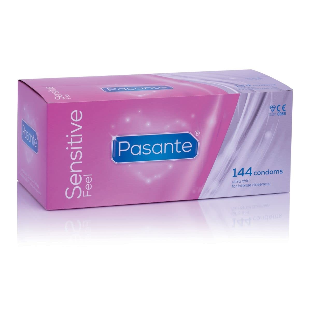 Pasante Sensitive (Feel) Condoms - Pack of 144 144 count (Pack 1), Multi