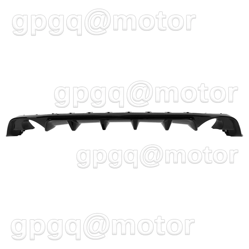 For VW Golf MK7.5 GTI 18-2021 TCR Style Gloss Blk Rear Bumper Shark Fin Diffuser - Image 3 of 4