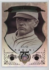 2014 Panini Hall of Fame Green Shield Red 2/50 Zack Wheat #29 HOF Shield 0l2