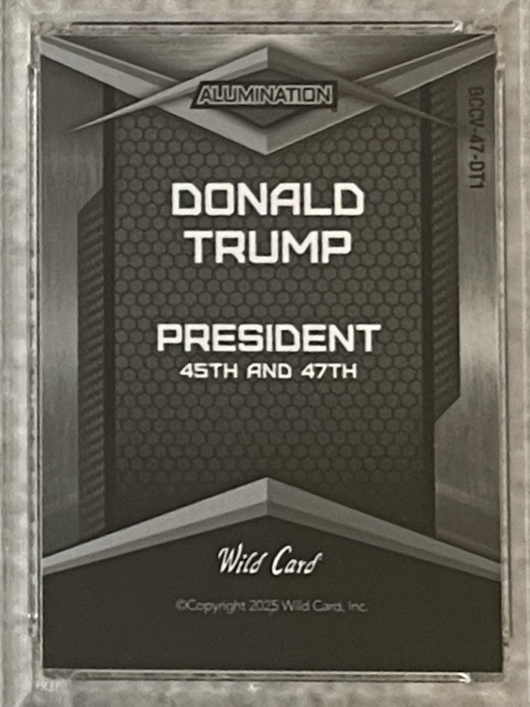 2025 WILD CARD ALUMINATION DONALD TRUMP INAUGURATION 1/1~PSA 8~BRAND NEW SLAB!! view 6